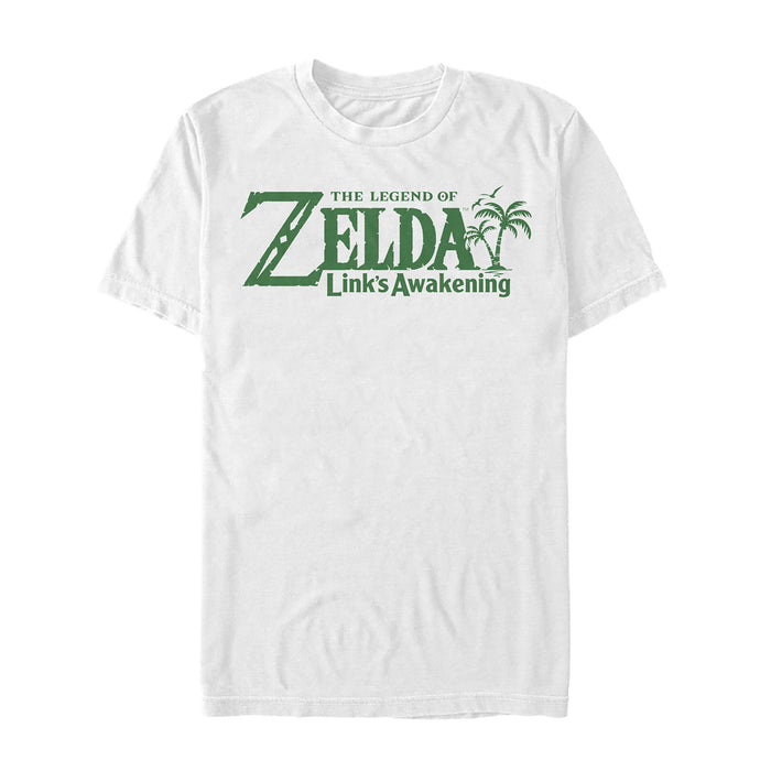 fifth sun Men's Nintendo Legend of Zelda Link's Awakening Palm Logo T-Shirt