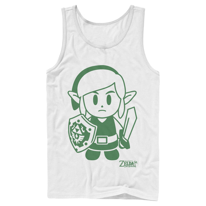 fifth sun Men's Nintendo Legend of Zelda Link's Awakening Sleek Avatar Tank Top
