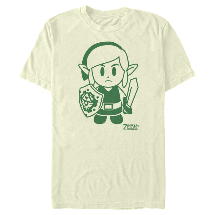 fifth sun Men's Nintendo Legend of Zelda Link's Awakening Sleek Avatar T-Shirt