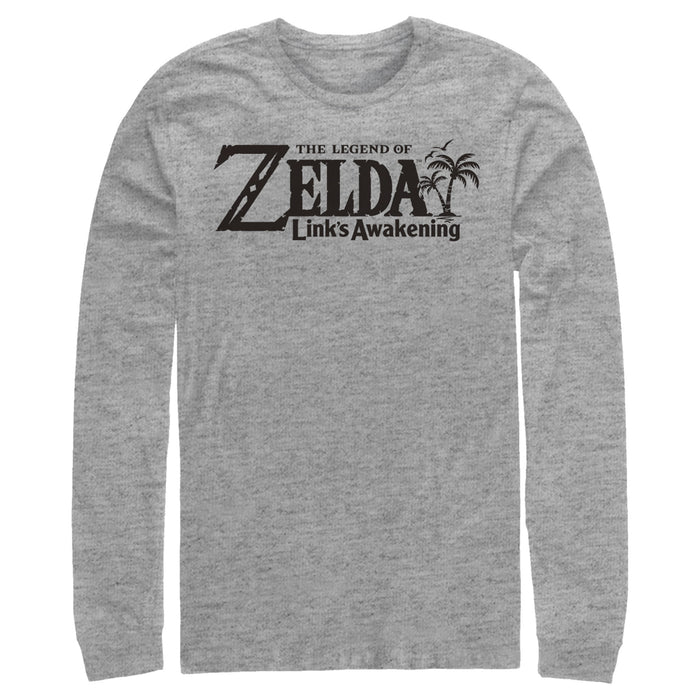 Fifth Sun Men's Nintendo Legend Of Zelda Link's Awakening Switch Logo Long Sleeve Shirt