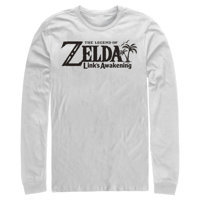 fifth sun Men's Nintendo Legend of Zelda Link's Awakening Switch Logo Long Sleeve Shirt