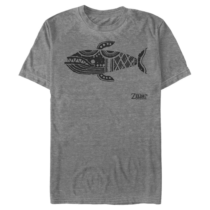 Fifth Sun Men's Nintendo Legend Of Zelda Link's Awakening Whale Hieroglyphic T-Shirt