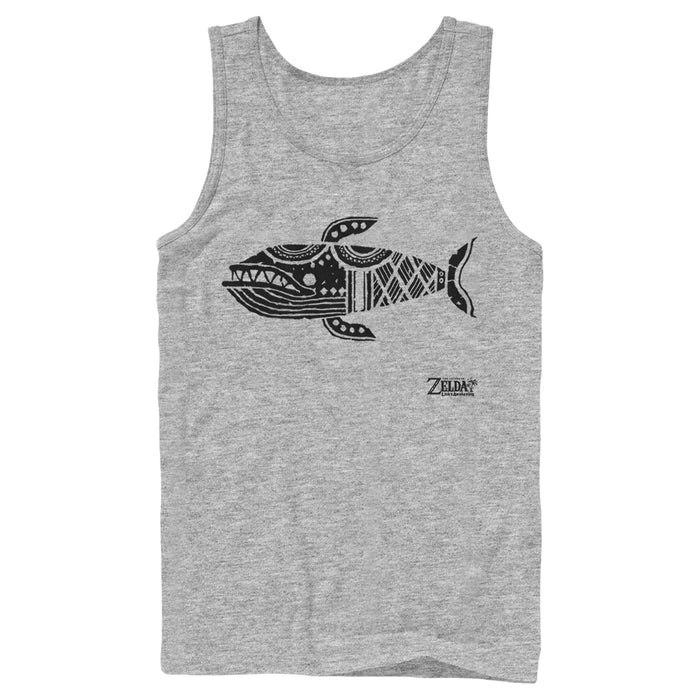 Fifth Sun Men's Nintendo Legend Of Zelda Link's Awakening Whale Hieroglyphic Tank Top