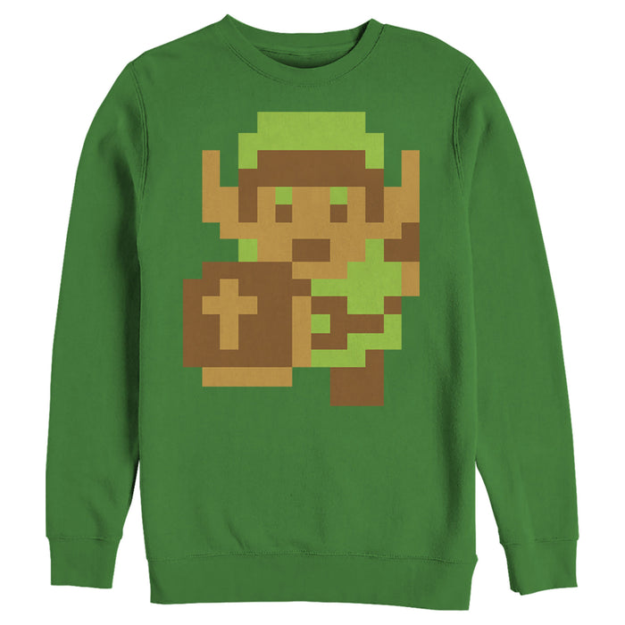 fifth sun Men's Nintendo Legend of Zelda Pixel Link Sweatshirt