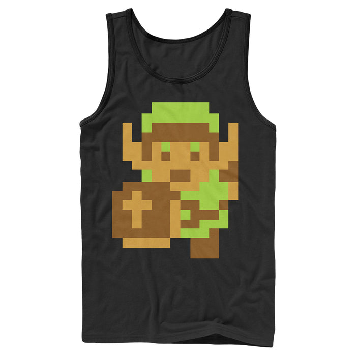 fifth sun Men's Nintendo Legend of Zelda Pixel Link Tank Top