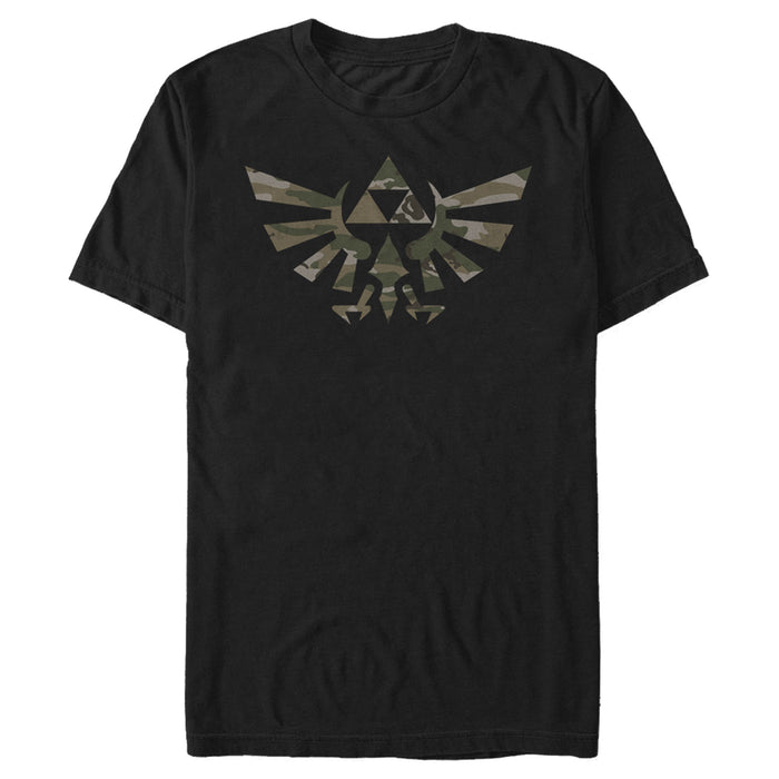 Fifth Sun Men's Nintendo Legend Of Zelda Triforce Camouflage Print T-Shirt