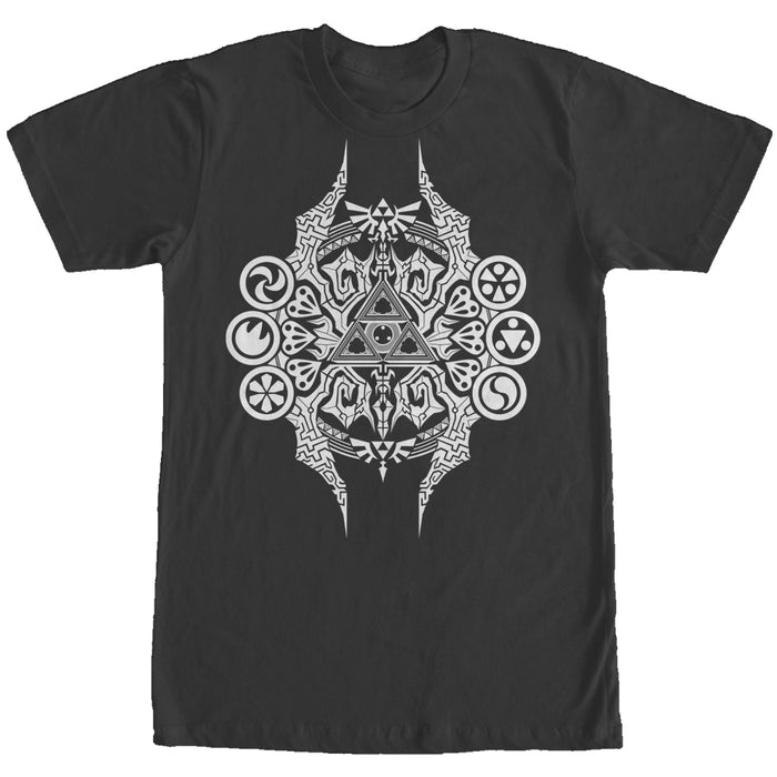 fifth sun Men's Nintendo Legend of Zelda Triforce Design T-Shirt