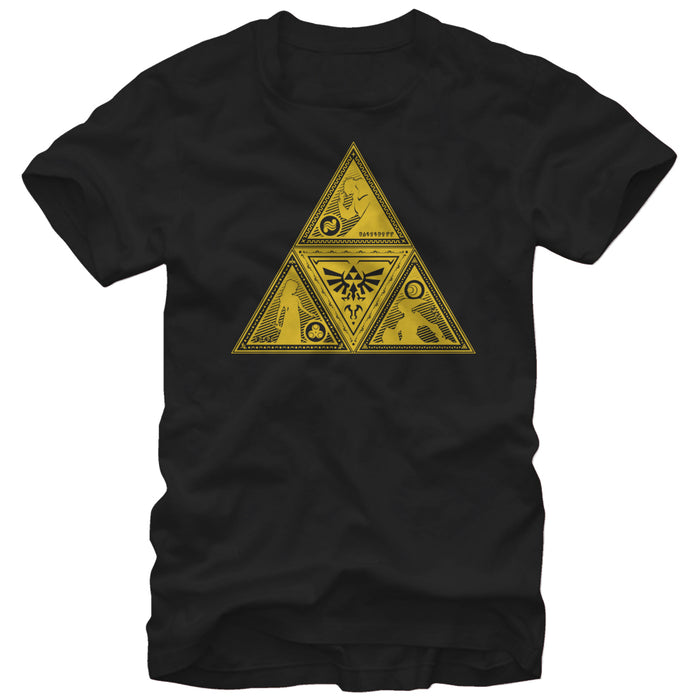 fifth sun Men's Nintendo Legend of Zelda Triforce Silhouette T-Shirt