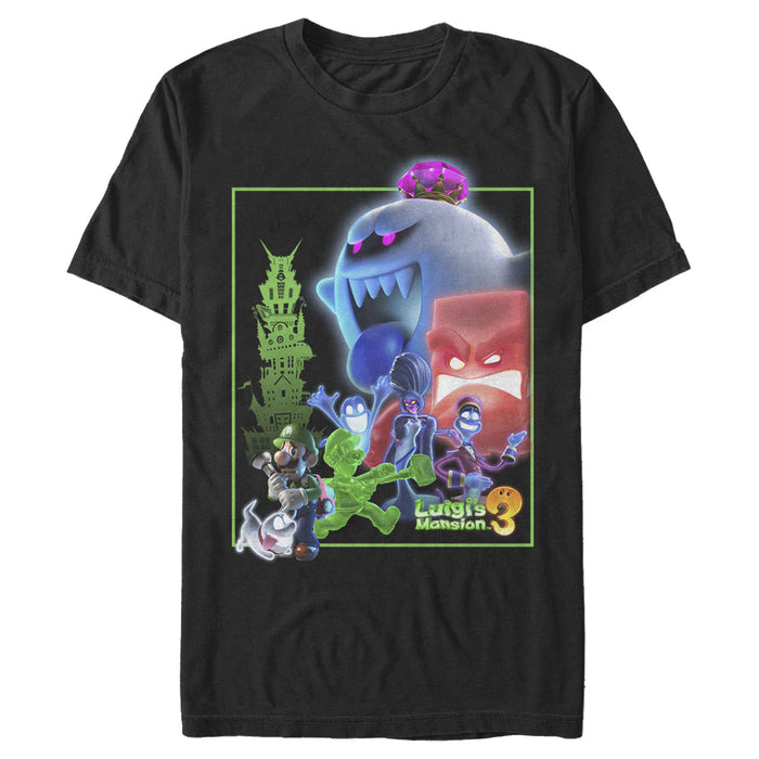 fifth sun Men's Nintendo Luigi's Mansion Mash-up T-Shirt