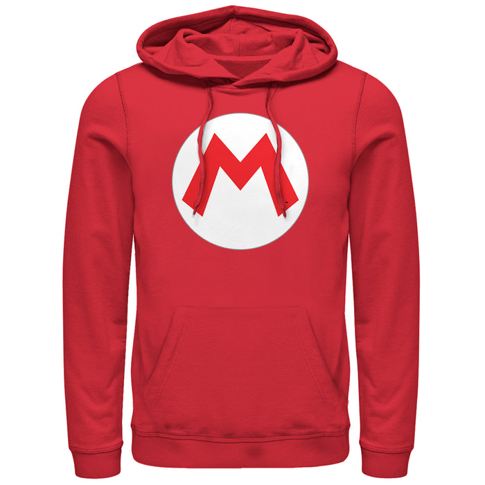fifth sun Men's Nintendo Mario Circle Icon Pull Over Hoodie