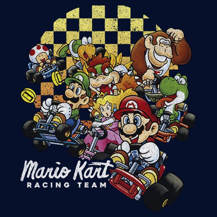 Fifth Sun Men's Nintendo Mario Kart Cast Collage Pull Over Hoodie