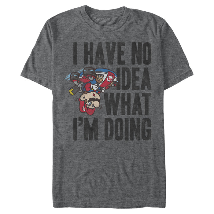 fifth sun Men's Nintendo Mario Kart No Idea What I'm Doing T-Shirt