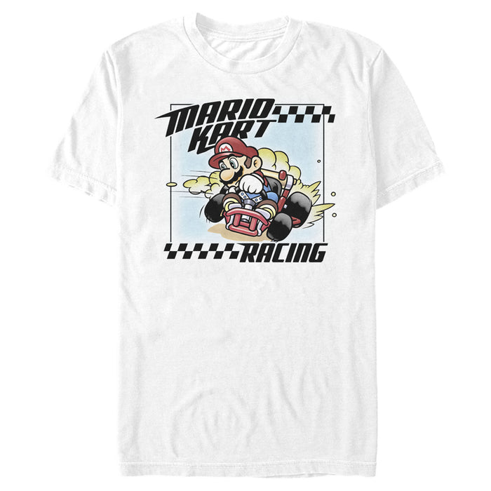 fifth sun Men's Nintendo Mario Kart Racing Frame T-Shirt