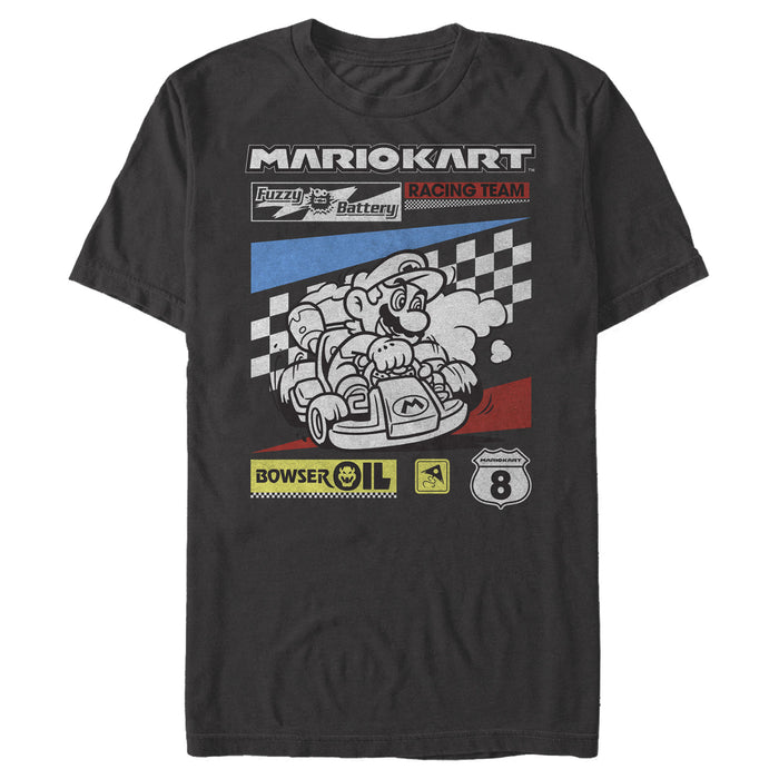 fifth sun Men's Nintendo Mario Kart Racing Team T-Shirt