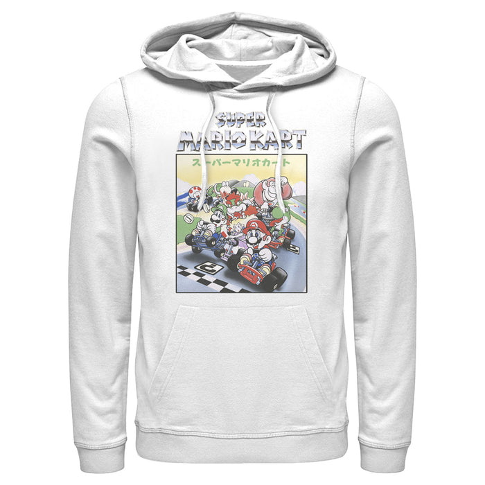 fifth sun Men's Nintendo Mario Kart Retro Collage Pull Over Hoodie