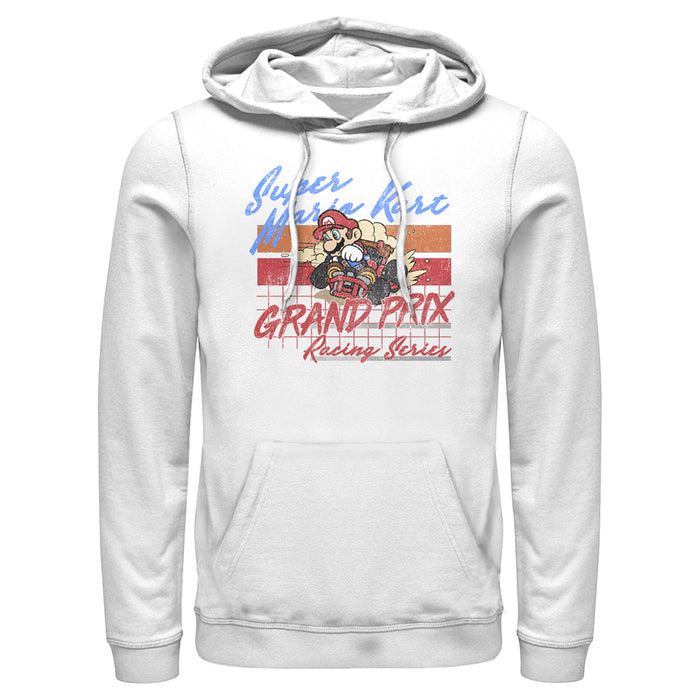fifth sun Men's Nintendo Mario Kart Retro Grand Prix Pull Over Hoodie