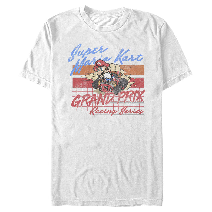 fifth sun Men's Nintendo Mario Kart Retro Grand Prix T-Shirt