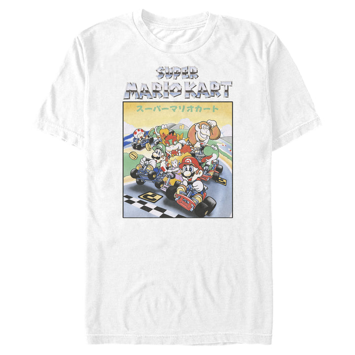 fifth sun Men's Nintendo Mario Kart Retro Racers T-Shirt