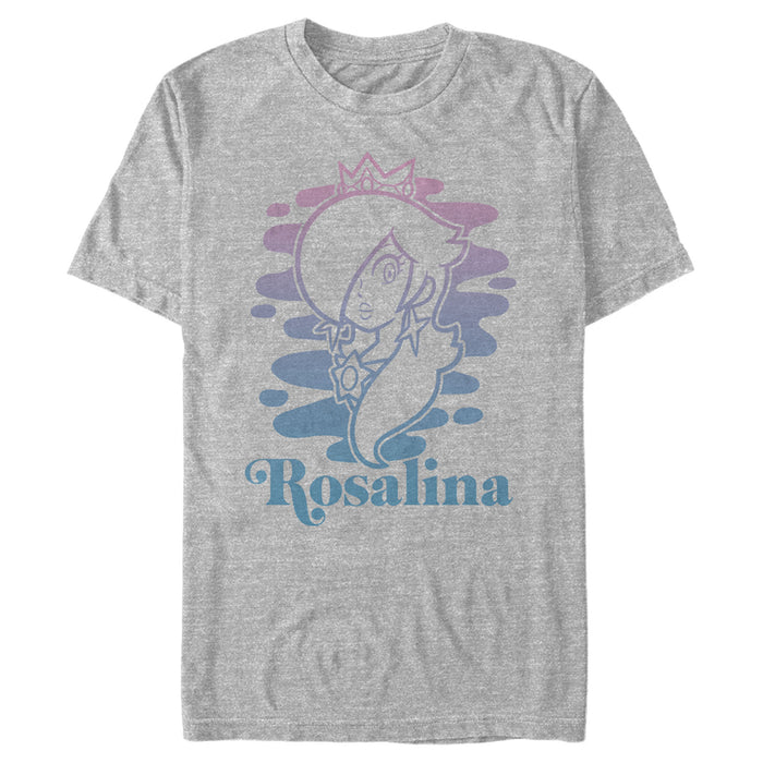 fifth sun Men's Nintendo Mario Kart Rosalina Gradient T-Shirt