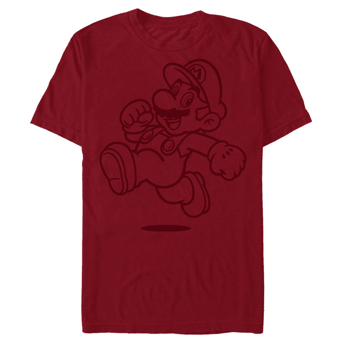 fifth sun Men's Nintendo Mario Line Running T-Shirt