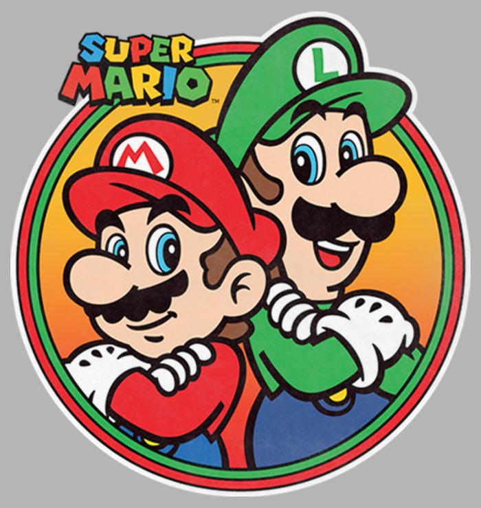 Fifth Sun Men's Nintendo Mario Luigi Back To Back Pull Over Hoodie