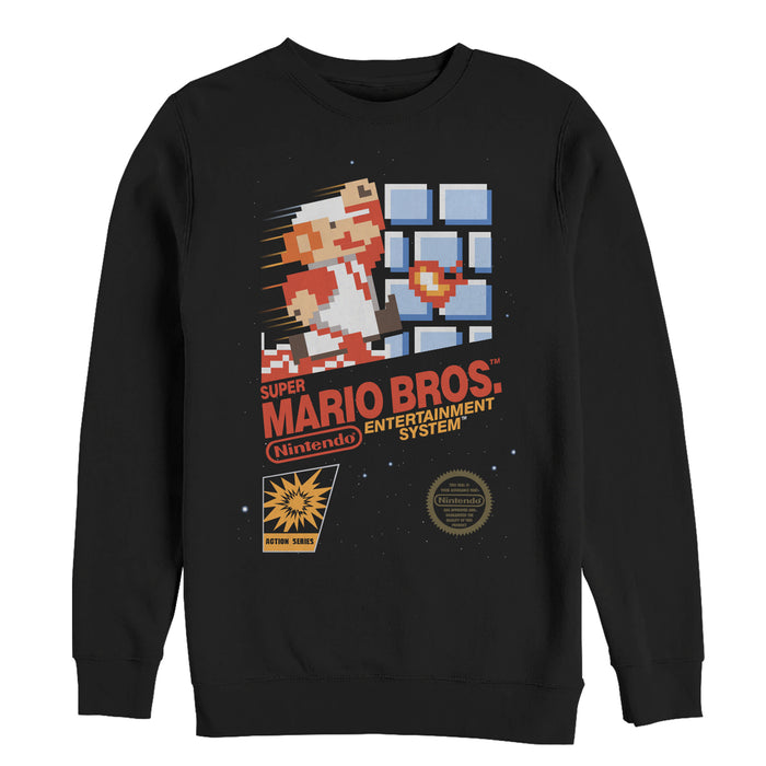 fifth sun Men's Nintendo NES Super Mario Bros Sweatshirt
