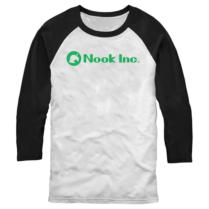 fifth sun Men's Nintendo Nook Inc. Logo Baseball Tee