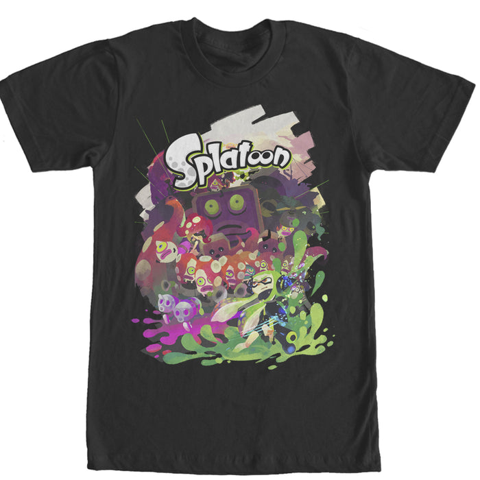 fifth sun Men's Nintendo Splatoon Characters T-Shirt