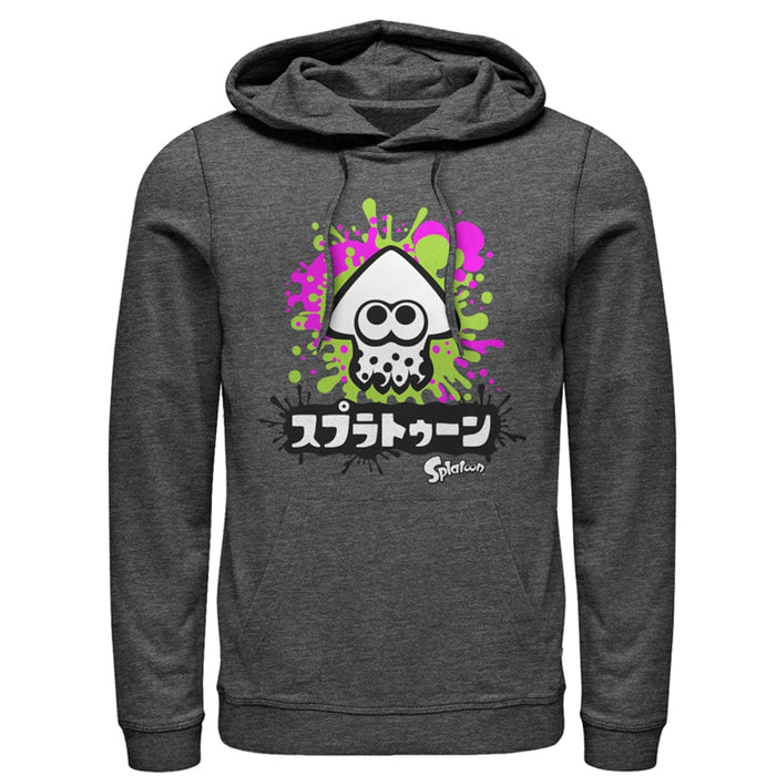 fifth sun Men's Nintendo Splatoon Inkling Squid Pull Over Hoodie