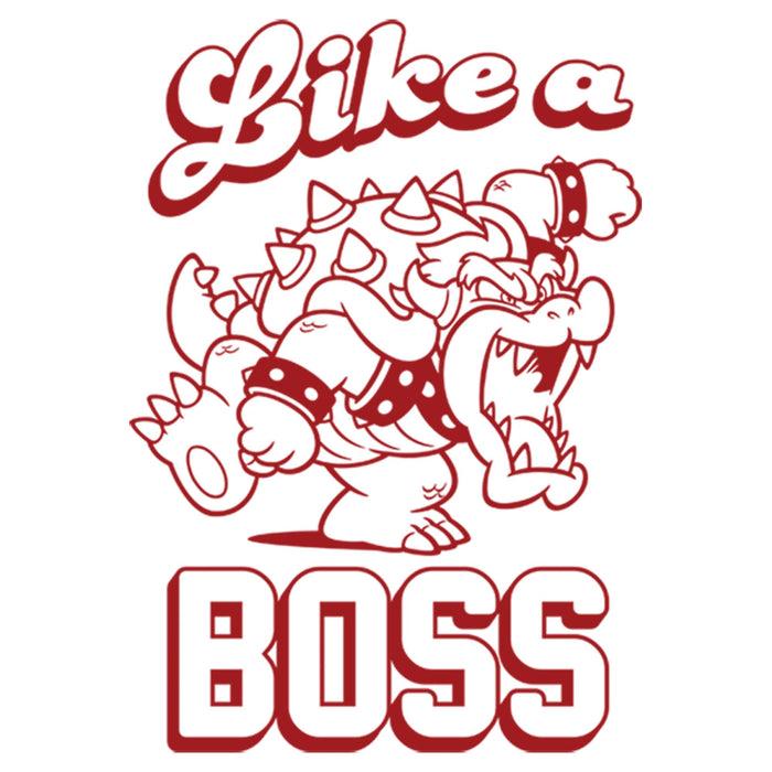 Fifth Sun Men's Nintendo Super Mario Bowser Like A Boss Pull Over Hoodie