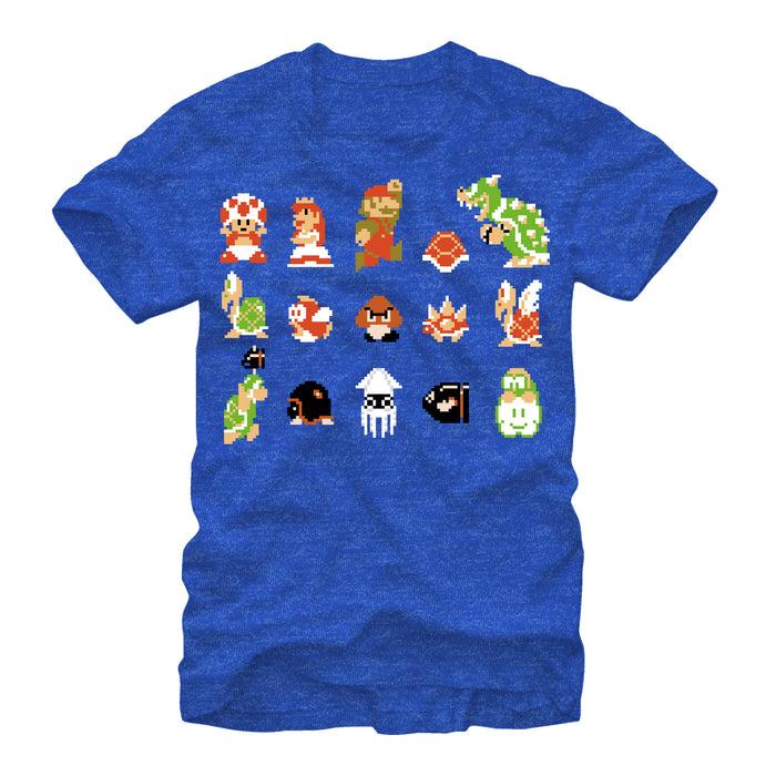 fifth sun Men's Nintendo Super Mario Bros Crew T-Shirt