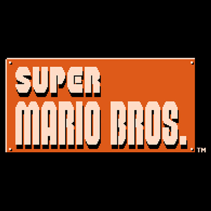 Fifth Sun Men's Nintendo Super Mario Bros. Start Logo Pull Over Hoodie