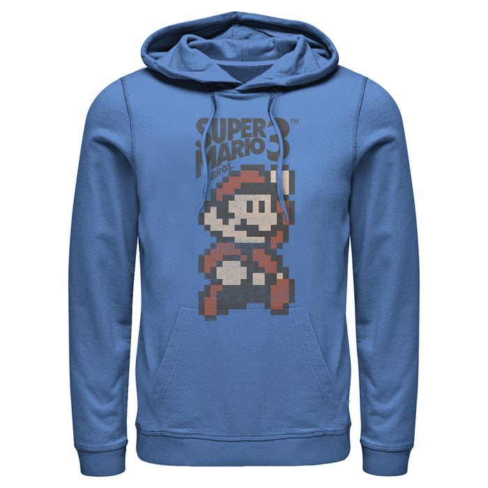 fifth sun Men's Nintendo Super Mario Cartridge Cover Pull Over Hoodie