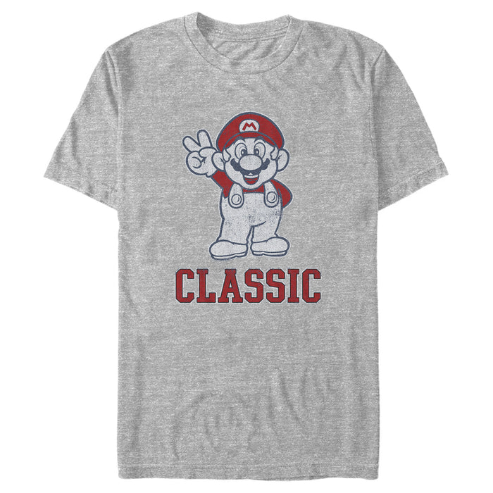 Fifth Sun Men's Nintendo Super Mario Classic Peace Sign T-Shirt