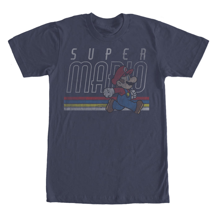 fifth sun Men's Nintendo Super Mario Classic Stripes T-Shirt