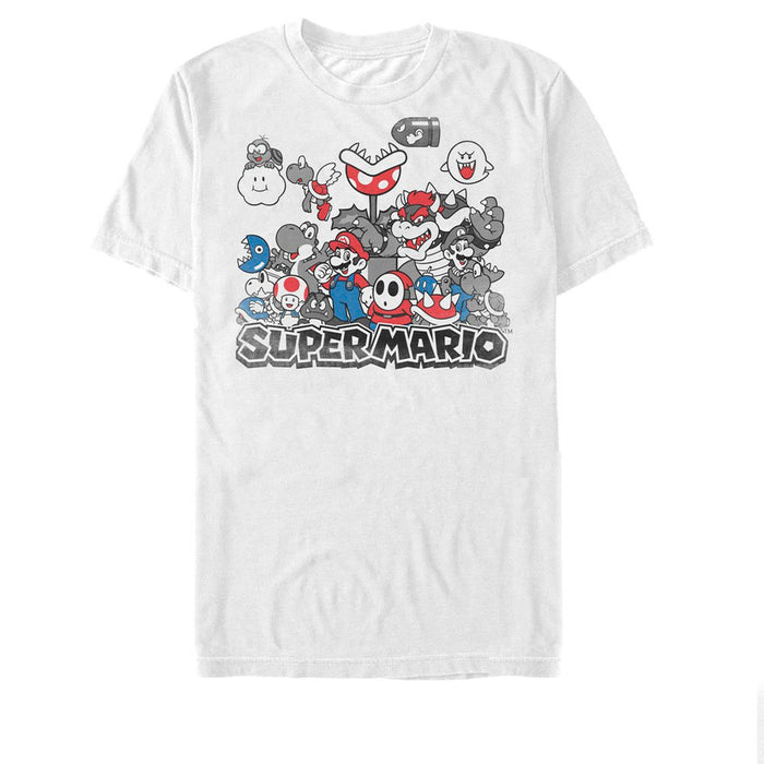 fifth sun Men's Nintendo Super Mario Color Squad T-Shirt