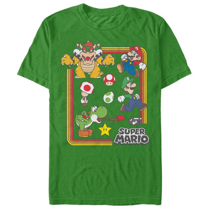 Fifth Sun Men's Nintendo Super Mario Rainbow Frame T-Shirt