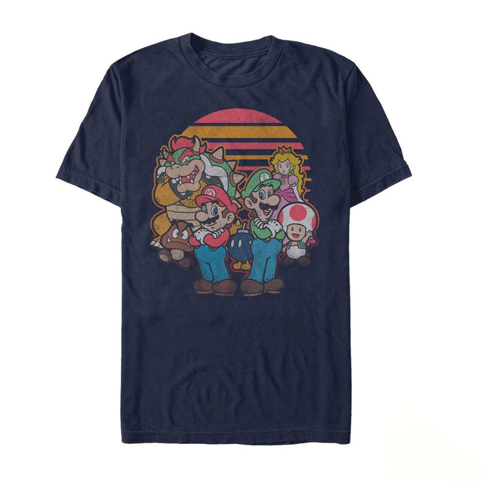 fifth sun Men's Nintendo Super Mario Retro Friends T-Shirt