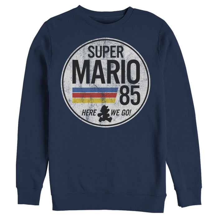 Fifth Sun Men's Nintendo Super Mario Retro Rainbow Ring Sweatshirt