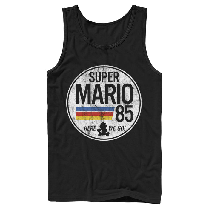 Fifth Sun Men's Nintendo Super Mario Retro Rainbow Ring Tank Top