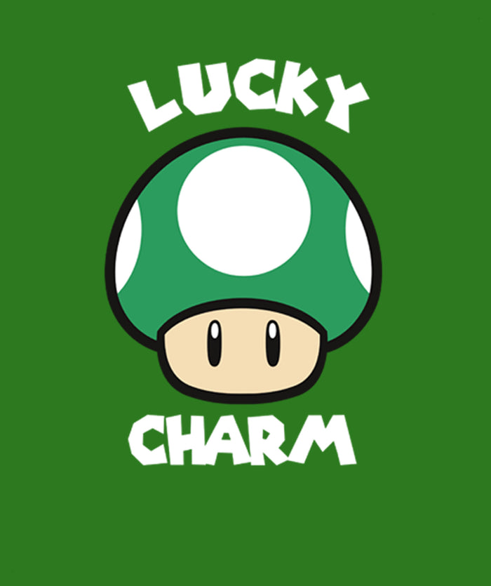 Fifth Sun Men's Nintendo Super Mario St. Patrick's Day Extra Life Mushroom Lucky Charm Sweatshirt