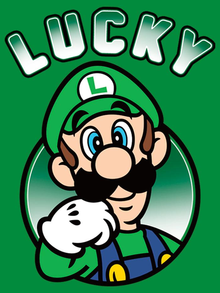 Fifth Sun Men's Nintendo Super Mario St. Patrick's Day Lucky Luigi T-Shirt