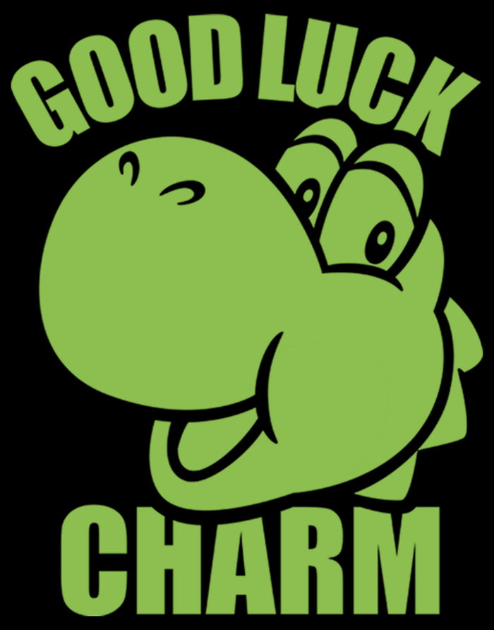Fifth Sun Men's Nintendo Super Mario St. Patrick's Day Yoshi Good Luck Charm Pull Over Hoodie