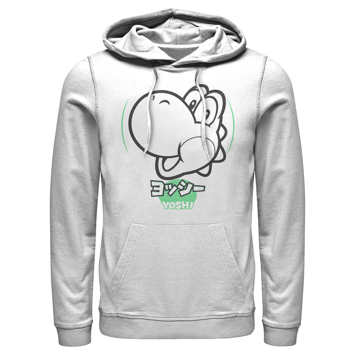 fifth sun Men's Nintendo Super Mario Yoshi Kanji Pull Over Hoodie