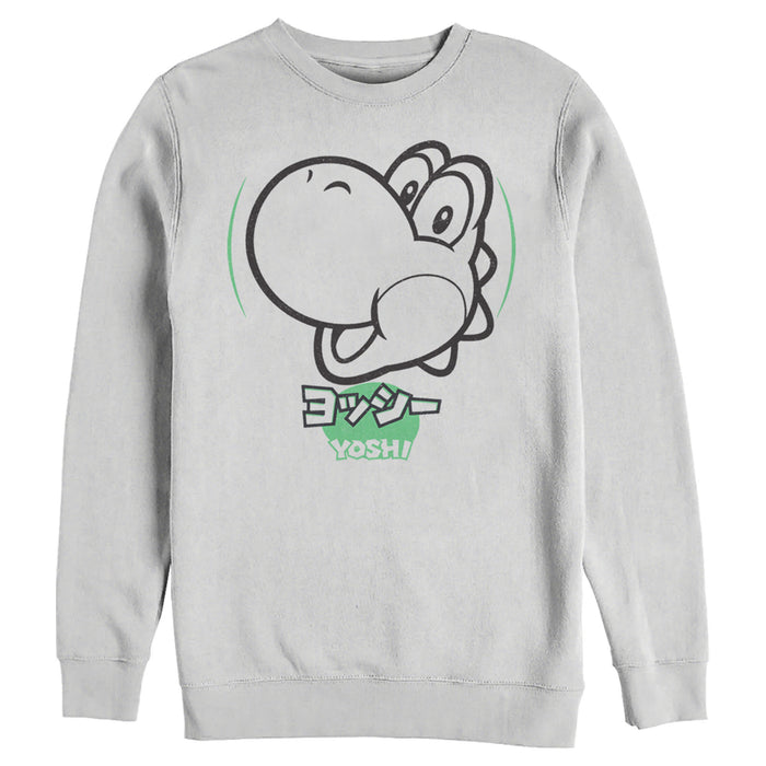 fifth sun Men's Nintendo Super Mario Yoshi Kanji Sweatshirt