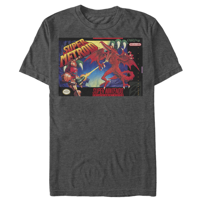 Fifth Sun Men's Nintendo Super Metroid Box Art T-Shirt