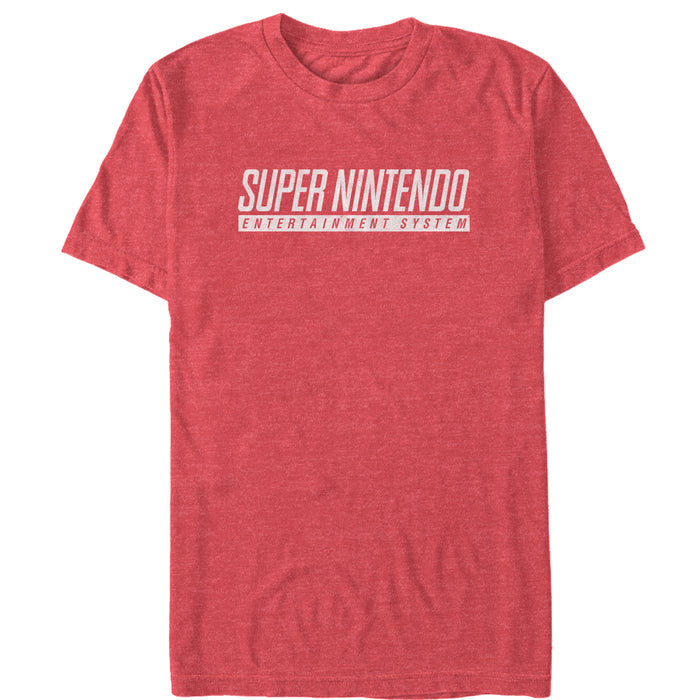 fifth sun Men's Nintendo Super NES Text Logo T-Shirt