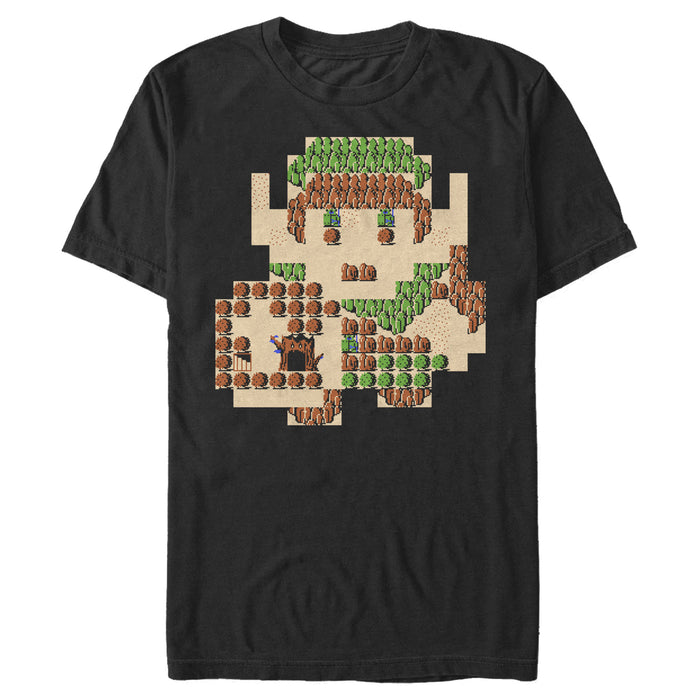 fifth sun Men's Nintendo Zelda 8-Bit Map Link T-Shirt