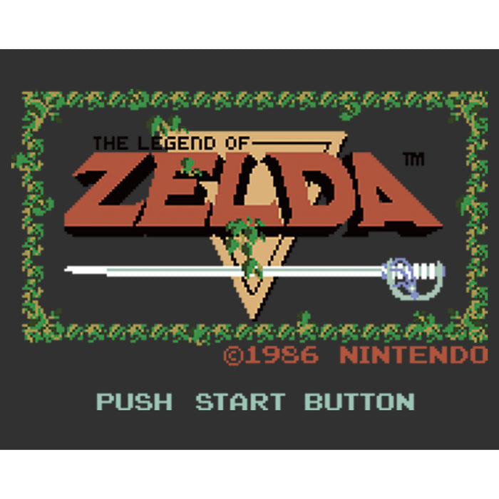Fifth Sun Men's Nintendo Zelda 8-Bit Title Screen T-Shirt