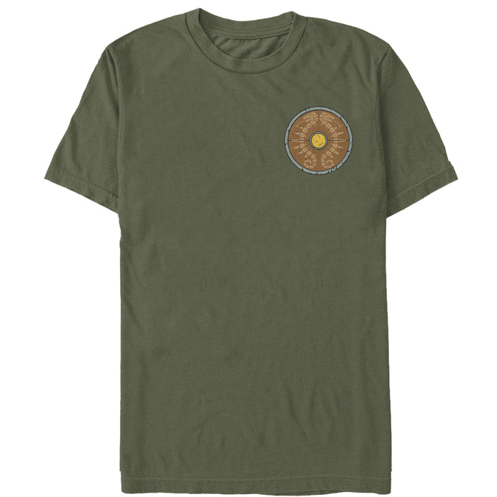 fifth sun Men's Nintendo Zelda Breath of the Wild Traveler's Shield T-Shirt
